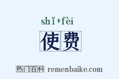 使费是什么意思的图片